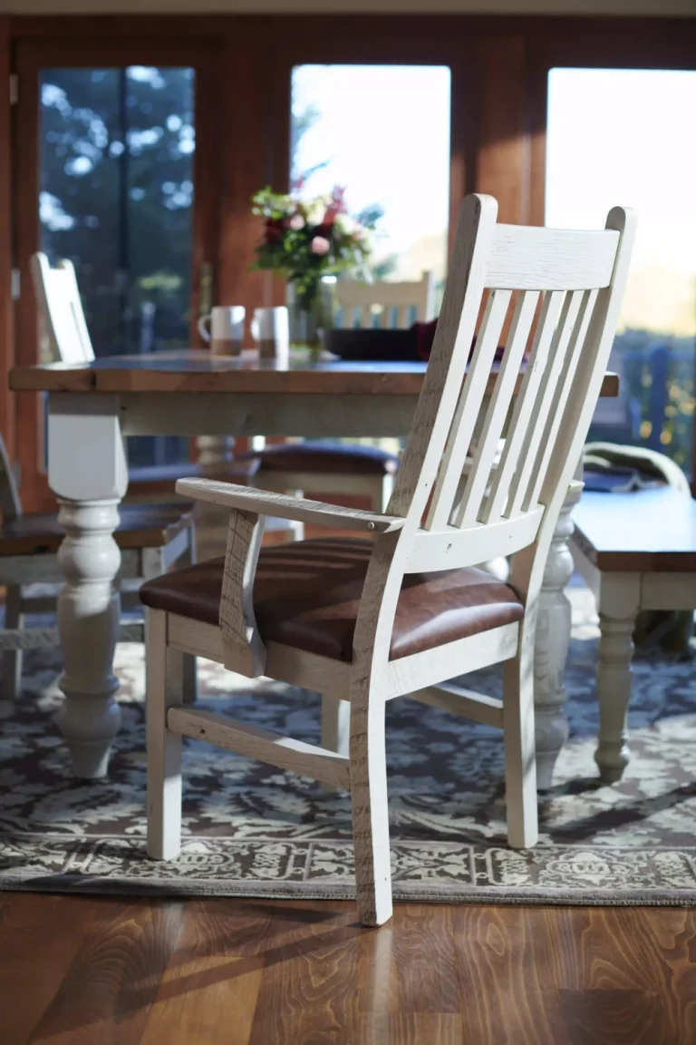 Amish Farmhouse Solid Hardwood Dining Arm Chair