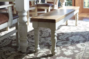 Amish Farmhouse Solid Hardwood Dining Bench