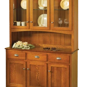 Amish Mary Ann 4 Door Hutch, Base Only