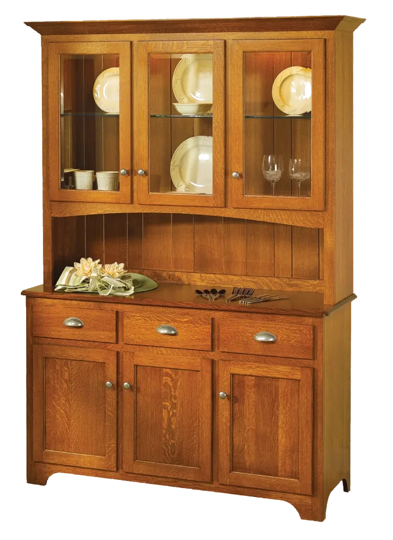 Amish Mary Ann 4 Door Hutch, Base Only