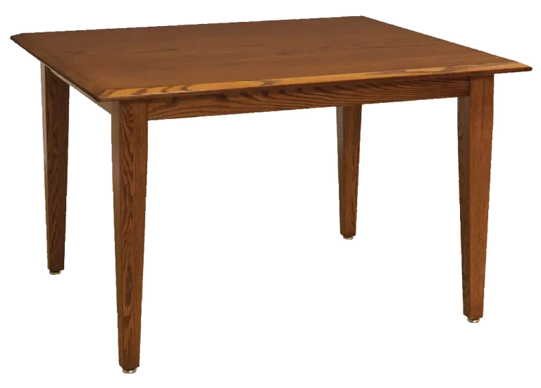 Amish Shaker Leg Table – Solid Top