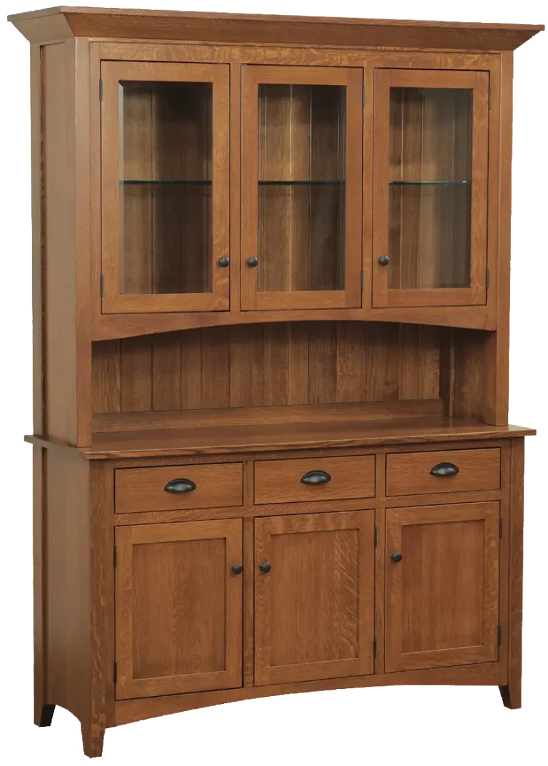 Amish Sara Ann 4 Door Hutch, Base Only