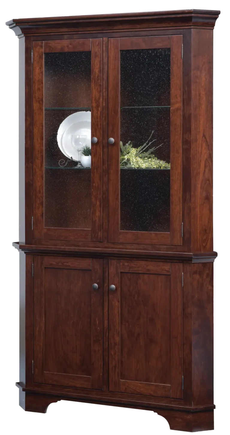 Amish Arlington Corner Hutch, Base Only