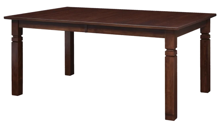 Amish Arlington Turned Leg Table – 42” x 66” solid top