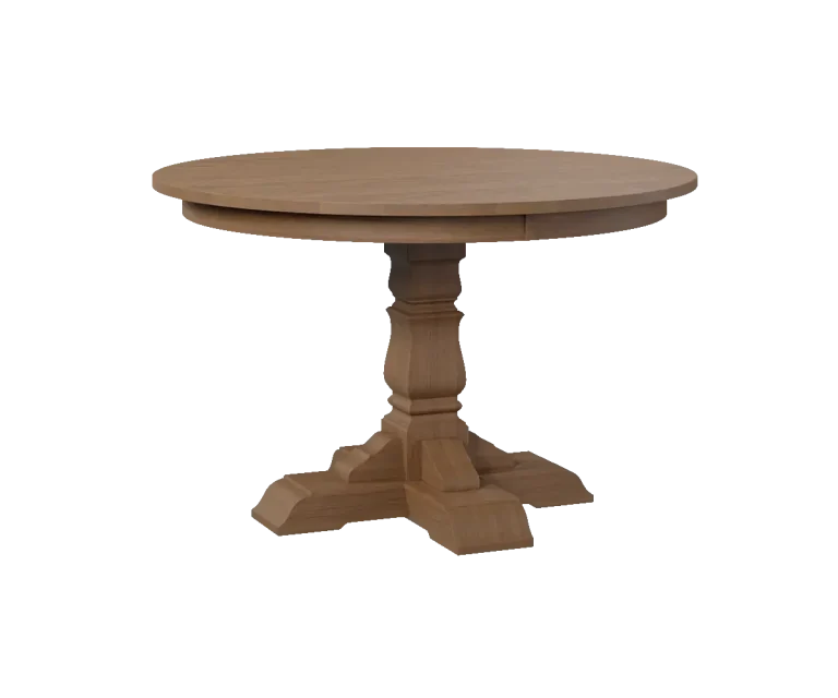 Amish Ashville Round Pedestal Table