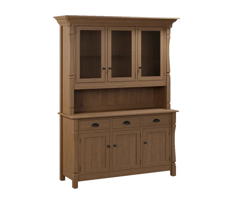 Amish Ashville 4 Door Hutch, Base Only