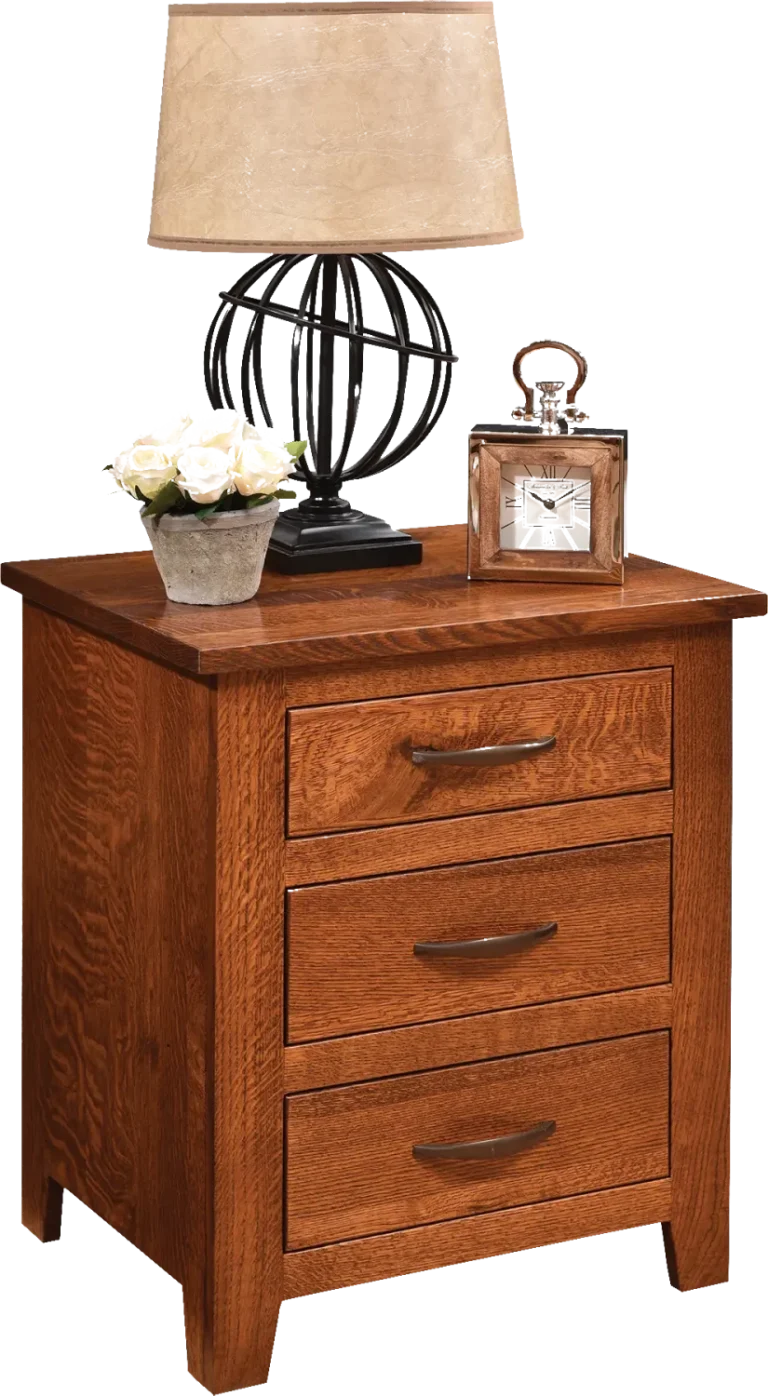 Amish Bloomfield 3-Drawer Nightstand