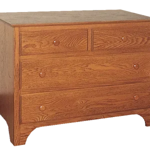 Amish Shaker Dresser with 4 Drawers