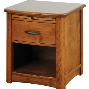 Amish Meridian Nightstand with 1 Drawer, Open Below