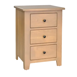 Amish Charland 3 Drawer Nightstand