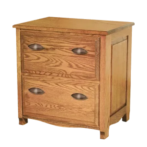 Amish Laurel Two-Drawer Lateral File Cabinet