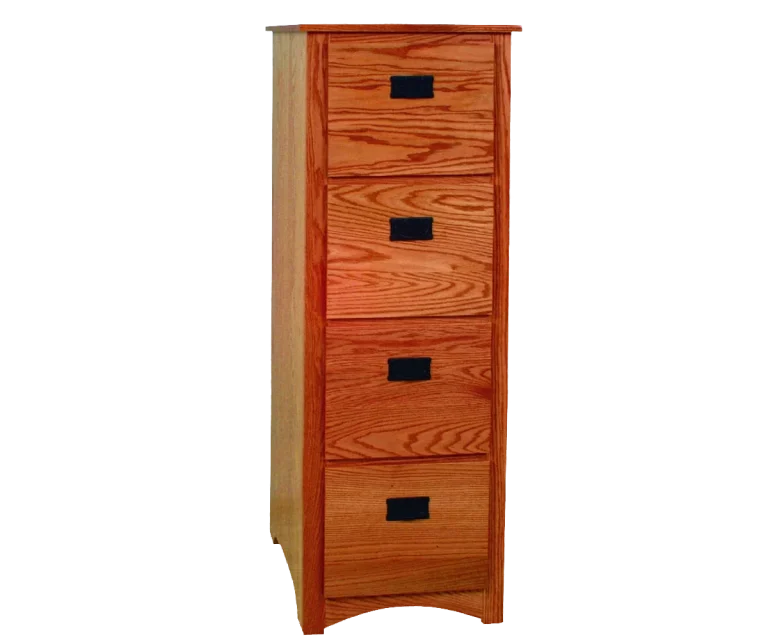Amish Mission Four-Drawer File Cabinet