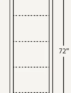 Amish Mission 24″ Open Bookcase (Drawing)