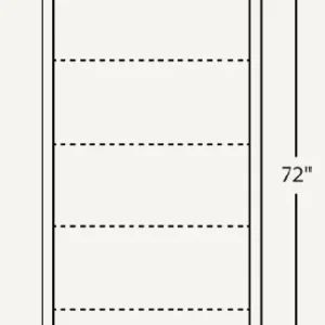 Amish Mission 36″ Open Bookcase (Drawing)