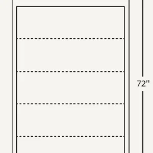 Amish Mission 48″ Open Bookcase (Drawing)