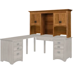 Amish Mission Hutch for 72″ Desk