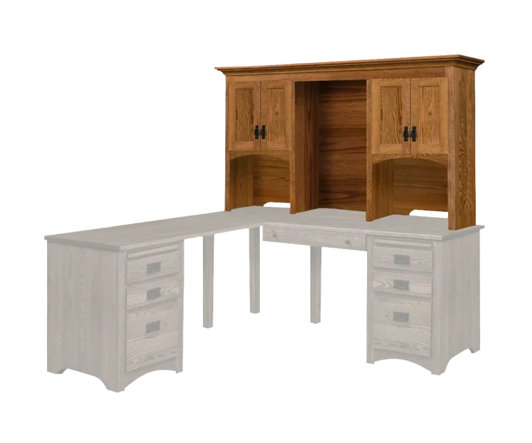 Amish Mission Hutch for 72″ Desk