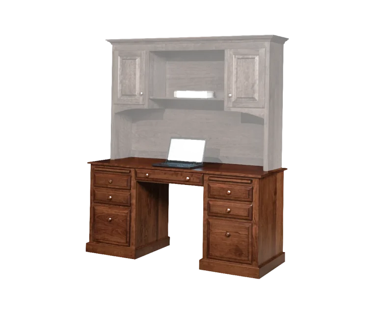 Amish Traditional Double Ped Desk