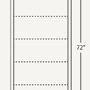 Amish Traditional 36″ Open Bookcase (Drawing)