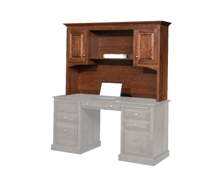 Amish Traditional Hutch for 62″ Desk (Drawing)