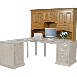 Amish Traditional Hutch for 72″ Desk (Drawing)