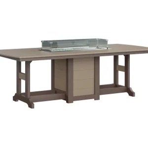 Garden Classic 44″ X 96″ Rectangular Dining Fire Table by Berlin Gardens