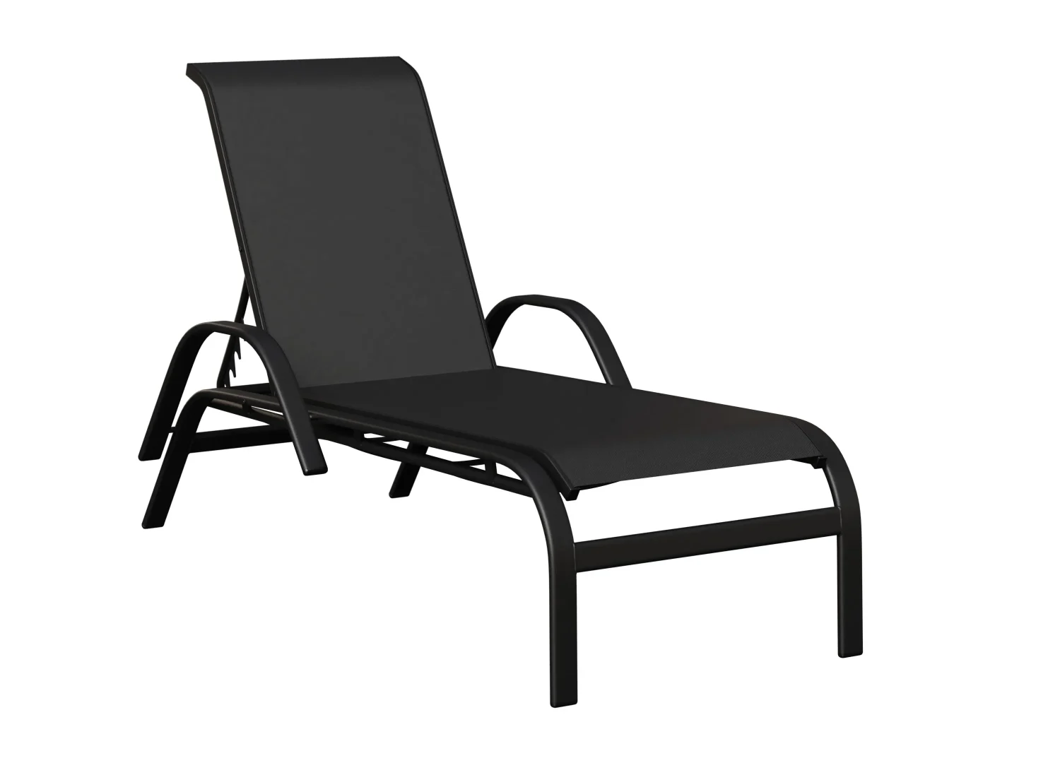 Murphy Aluminum+Sling Chaise Lounge with Arms by Berlin Gardens