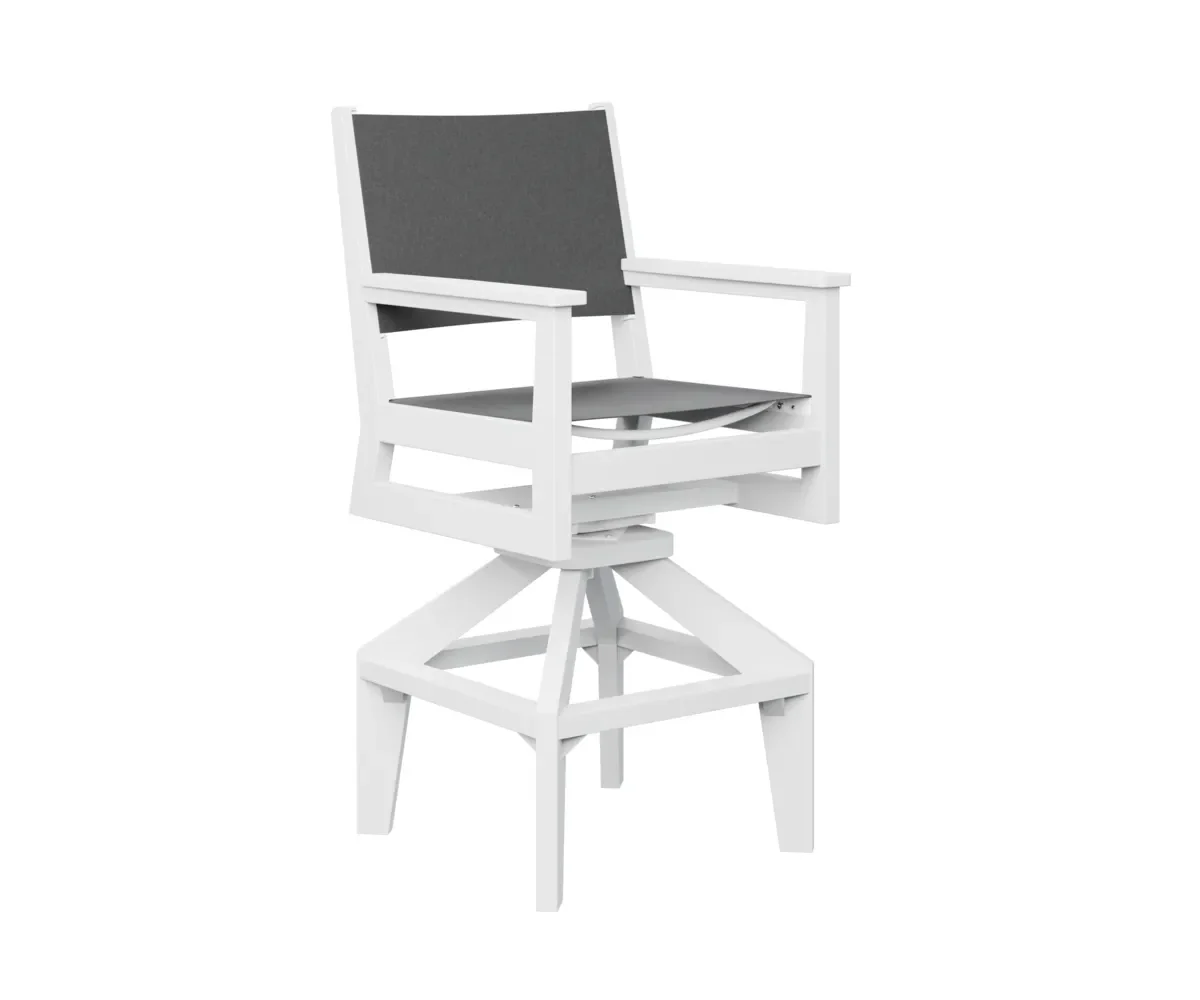 Mayhew Sling Swivel Bar Chair by Berlin Gardens