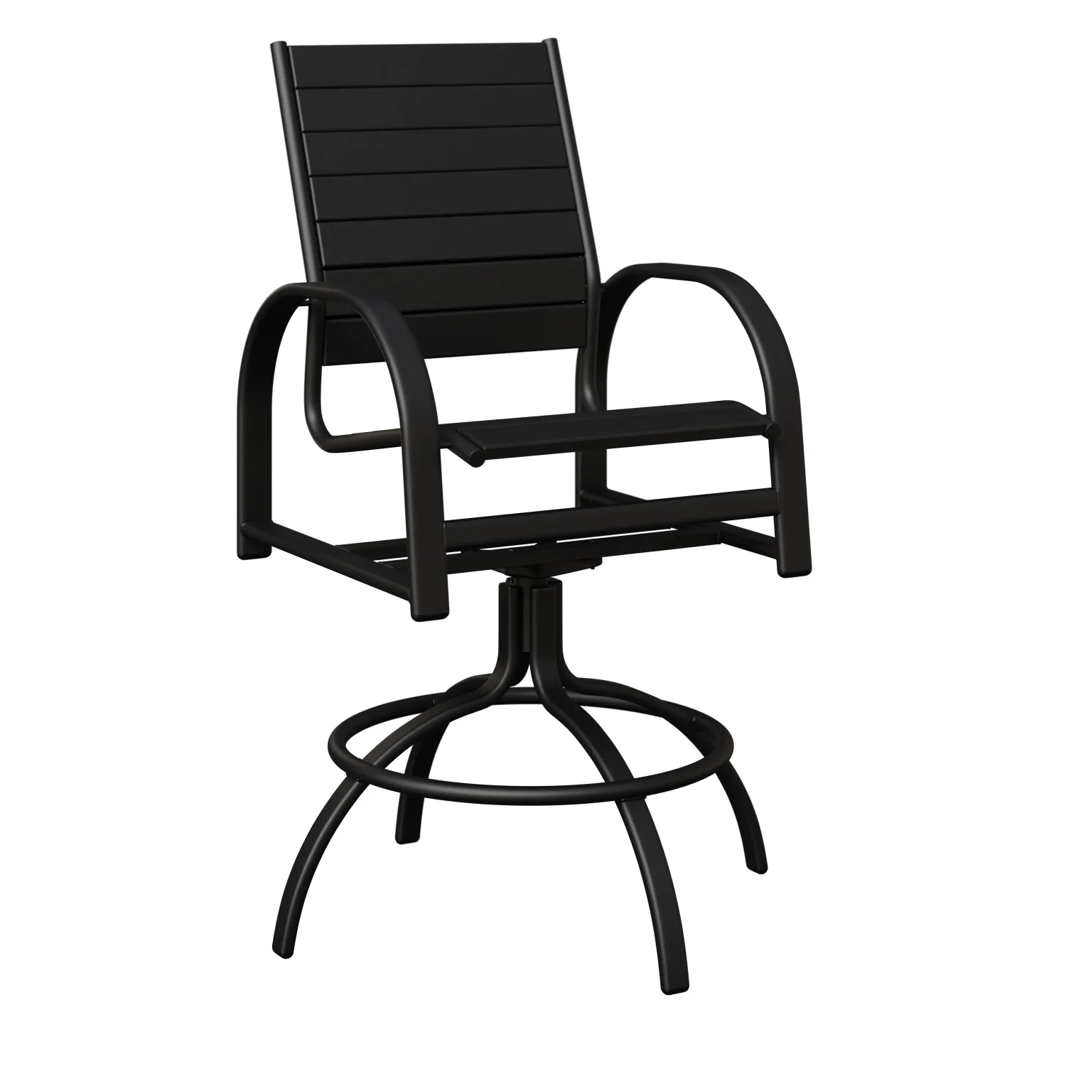 Murphy Aluminum+Poly Swivel Bar Chair by Berlin Gardens
