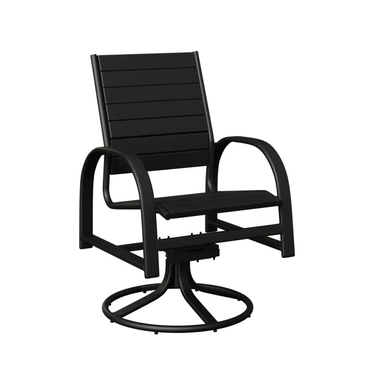 Murphy Aluminum+Poly Swivel Rocker Dining Chair by Berlin Gardens