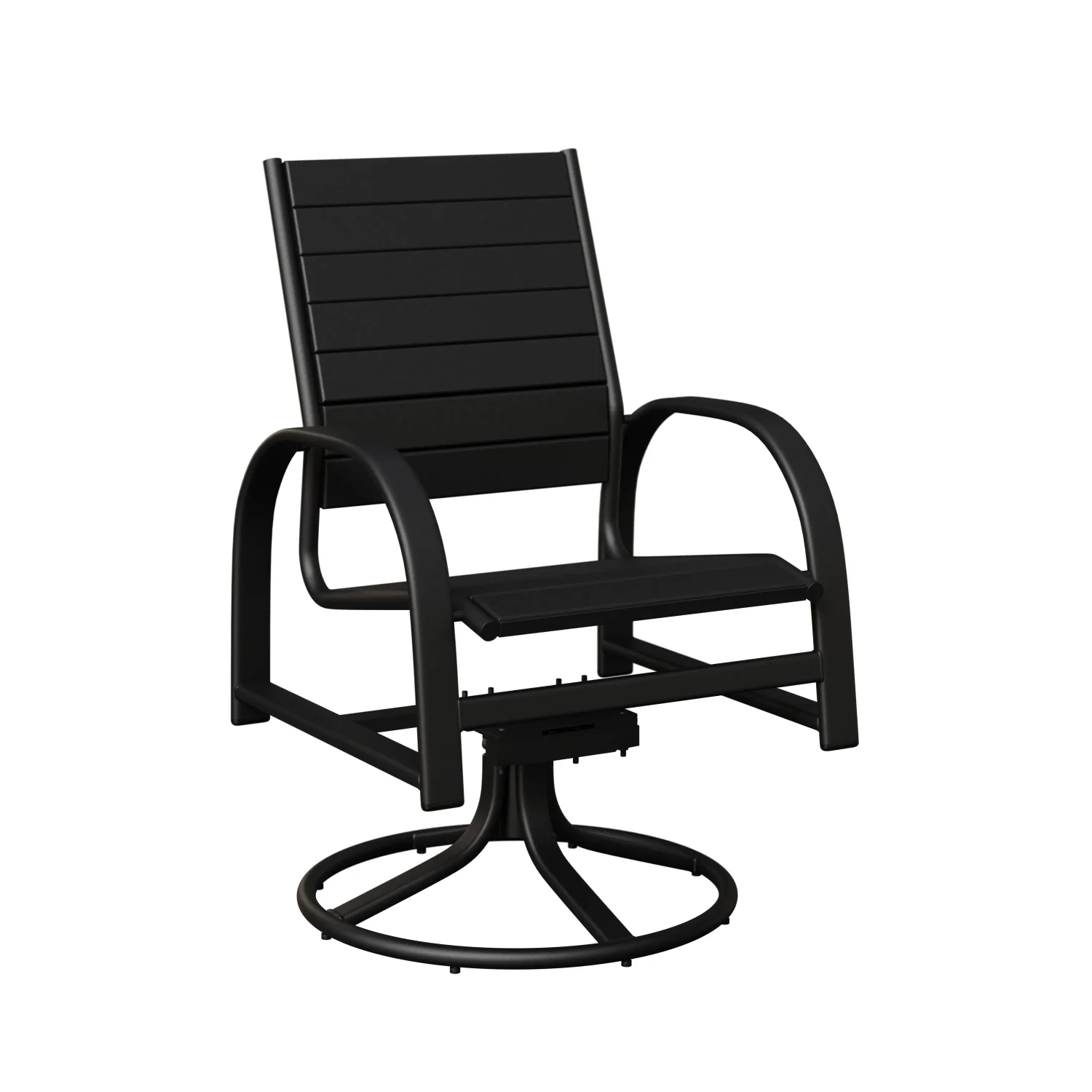 Murphy Aluminum+Poly Swivel Rocker Dining Chair by Berlin Gardens