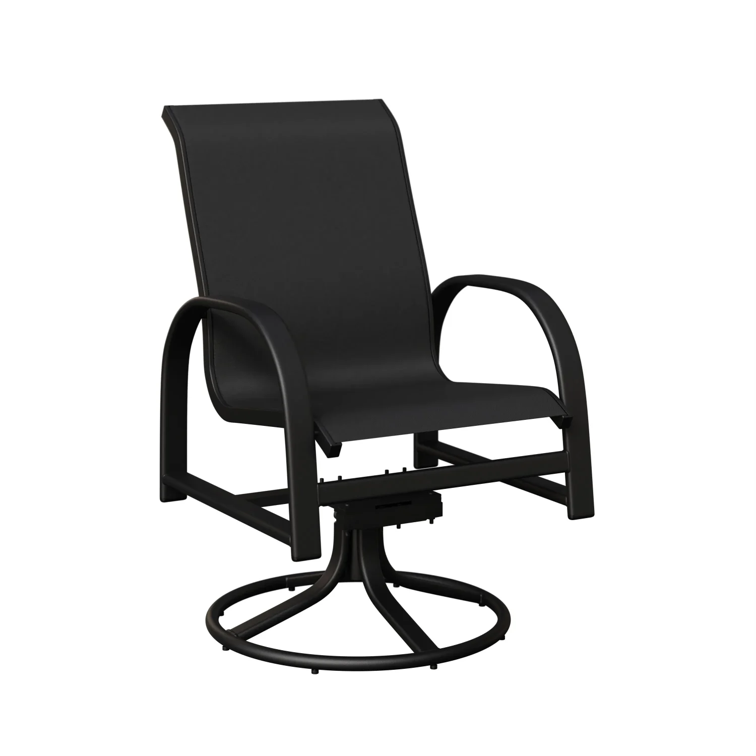 Murphy Aluminum+Sling Swivel Rocker Dining Chair by Berlin Gardens