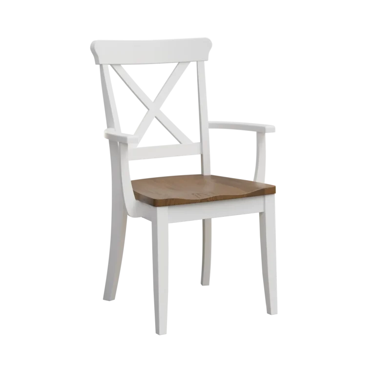 Amish Clayton Solid Hardwood Dining Arm Chair
