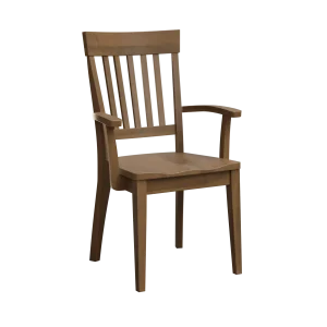 Amish Kenton Solid Hardwood Dining Arm Chair