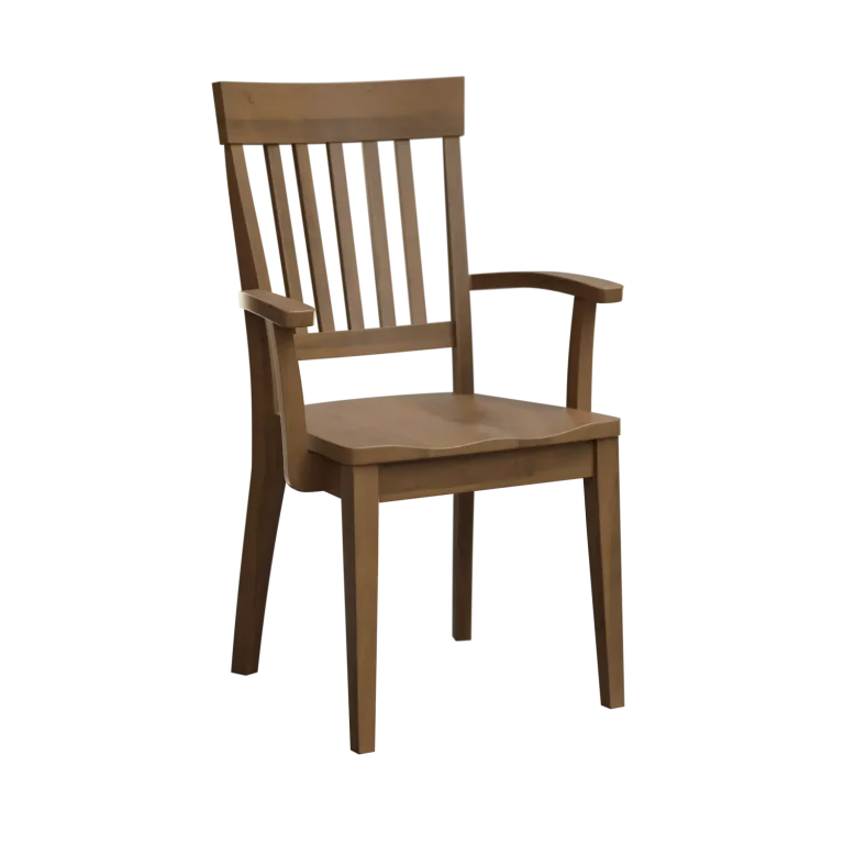 Amish Kenton Solid Hardwood Dining Arm Chair