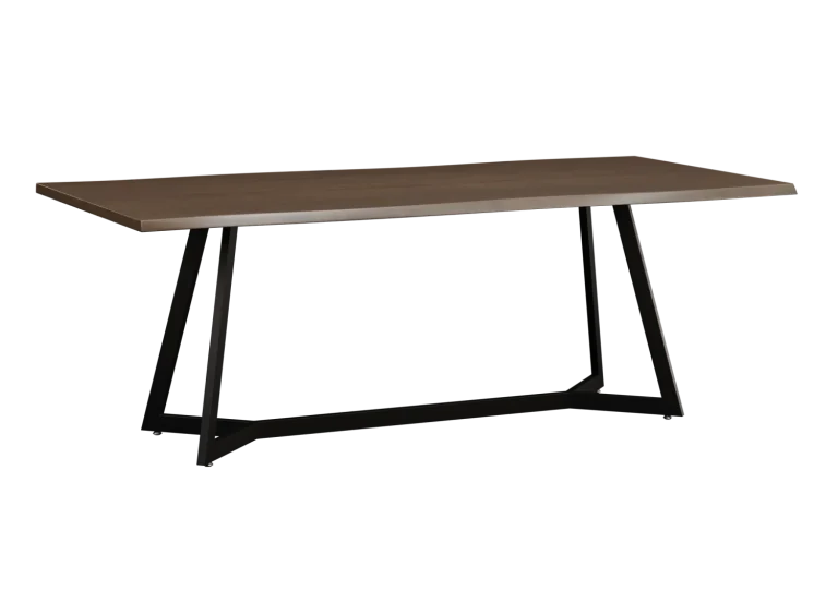 Amish Uptown Steel Base Dining Table
