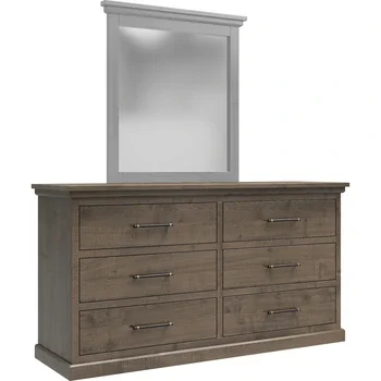 Amish Santorini Solid Hardwood Bedroom 6-Drawer Dresser Only