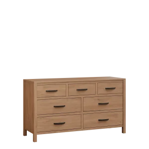 Amish Amanda Solid Hardwood Bedroom 7-Drawer Dresser