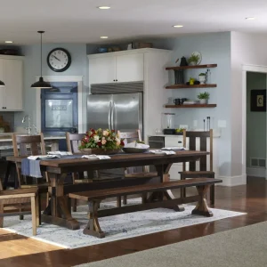 Amish Bristol Barnwood Trestle Table