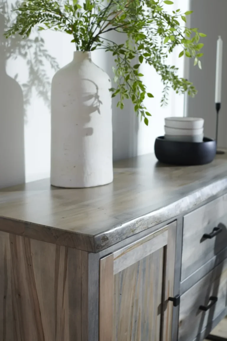 Amish Ashford Live Edge Solid Hardwood Dining Server