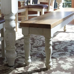 Amish Farmhouse Solid Hardwood Dining Bench