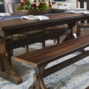 Amish Bristol Solid Hardwood Dining Bench