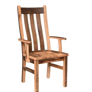 Amish Branson Solid Hardwood Dining Arm Chair