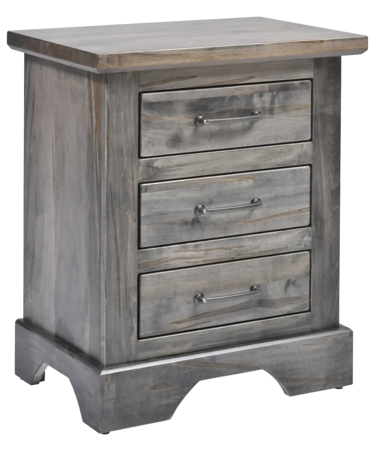 Amish Kimberley Solid Hardwood Bedroom 3-Drawer Nightstand