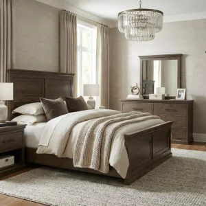 Amish Santorini Solid Hardwood Bedroom Bed