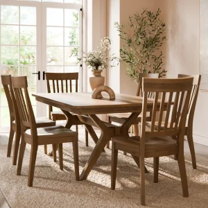 Amish Madison Trestle Solid Hardwood Dining Table