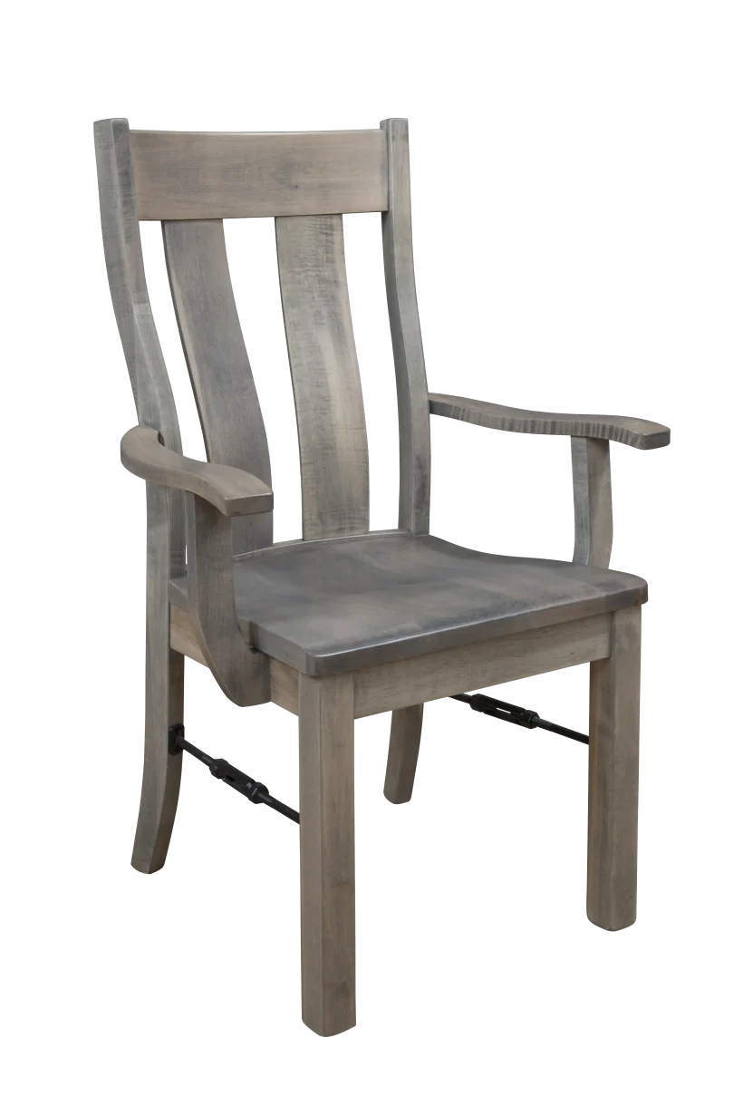 Amish Liberty Arm Chair - No, , , , , Rustic Brown Maple, OCS135 Driftwood Amish Liberty Arm Chair - 016-IF4206Q