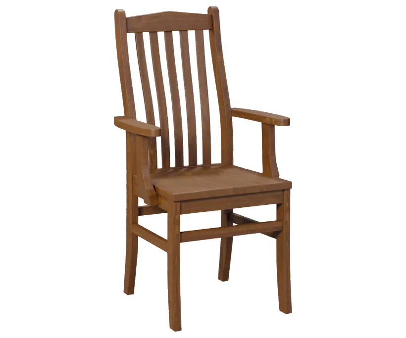 Amish Lynnfield Arm Chair - No, , , , , Brown Maple, OCS113 Michael's Cherry Amish Lynnfield Arm Chair - 016-IV5403
