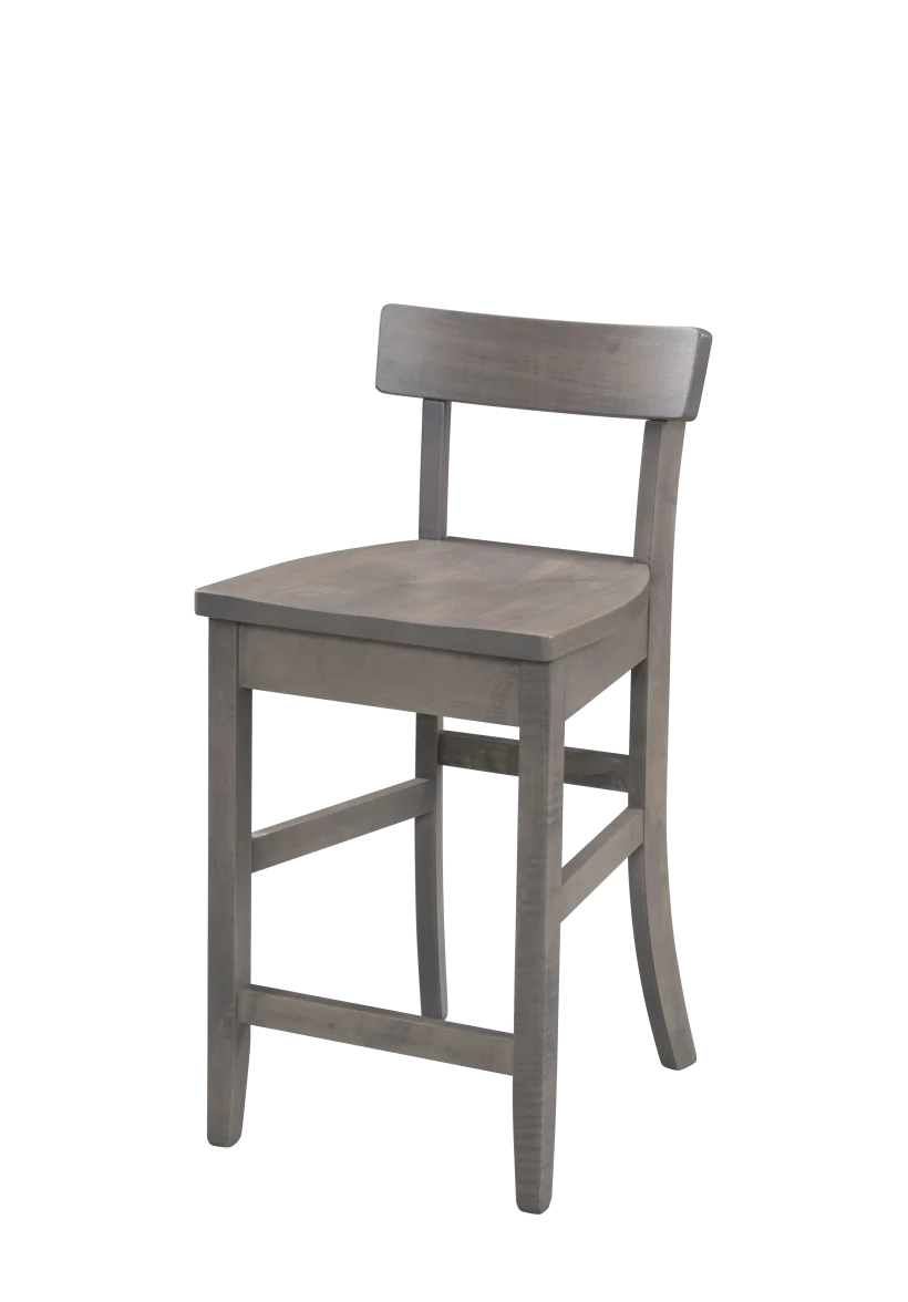 Amish Lakeside 24" Bar Chair - No, , , , , Brown Maple, OCS135 Driftwood Amish Lakeside 24" Bar Chair - 016-IX4203