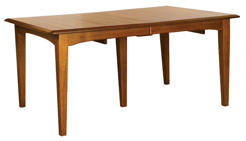 Amish Mary Ann Shaker Leg Table - Solid Top - 016-JX433